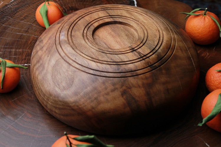 میوه خوری یک تکه و دستساز چوب گردوسیاه وحشی تیرداد