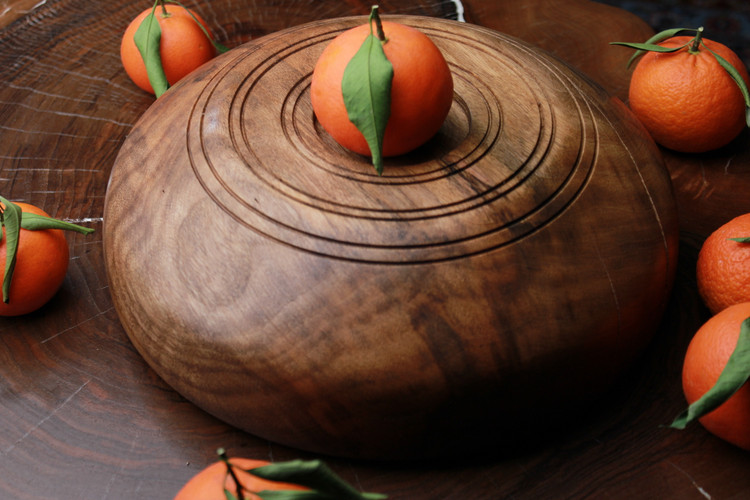میوه خوری یک تکه و دستساز چوب گردوسیاه وحشی تیرداد