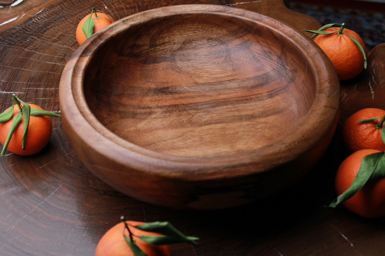 میوه خوری یک تکه و دستساز چوب گردوسیاه وحشی تیرداد