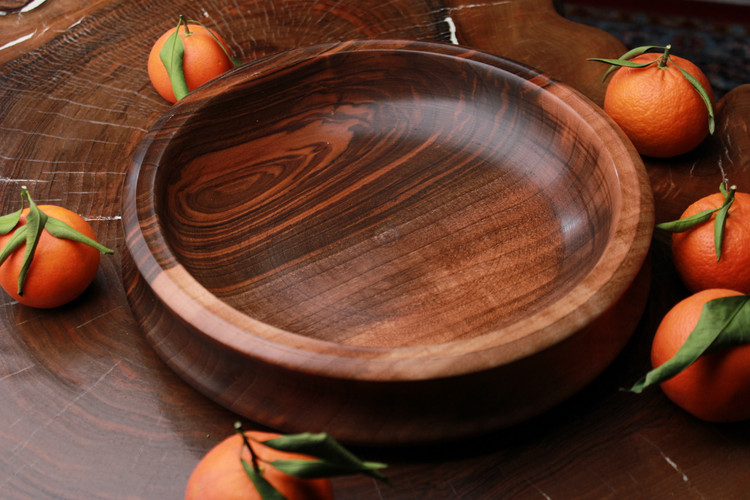 میوه خوری یک تکه و دستساز چوب گردوسیاه وحشی تیرداد